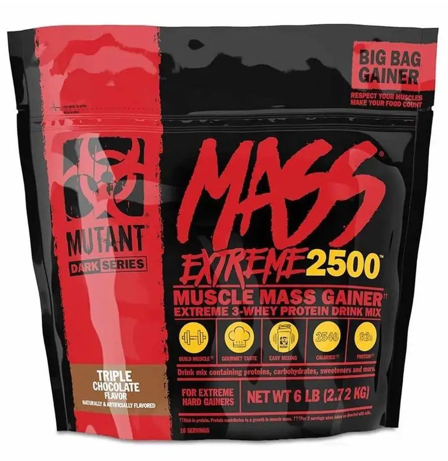 Mutant Mass EXTREME 2500 6 lbs, со вкусом Ваниль - фото 3 - id-p114468416