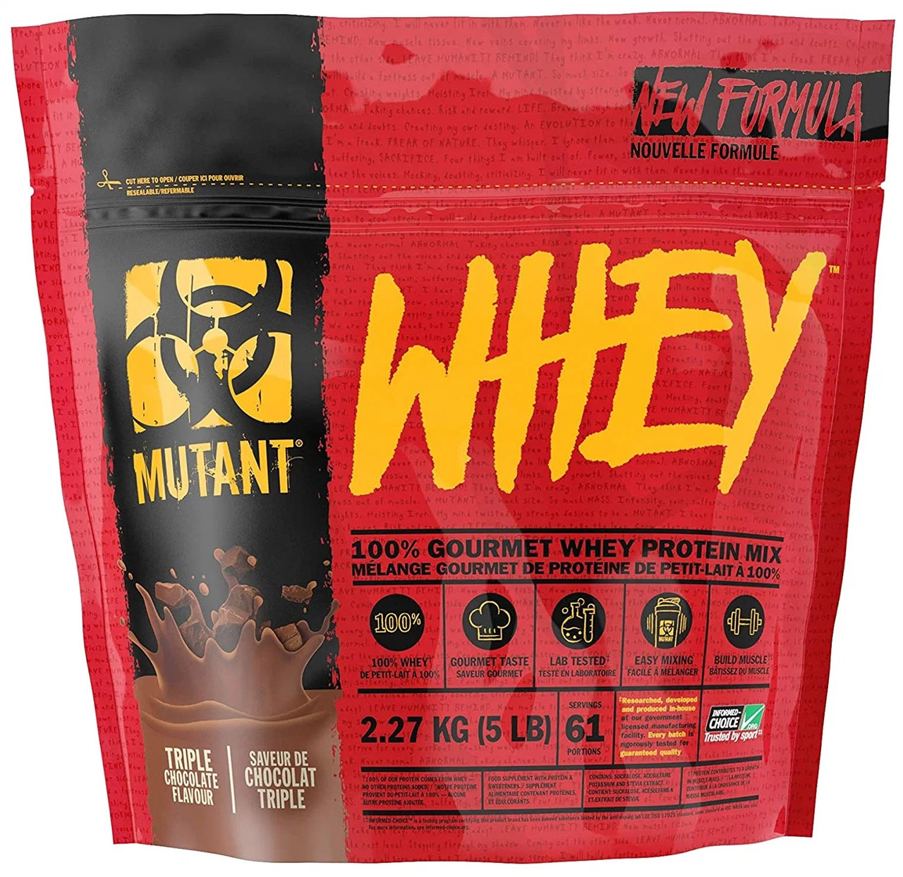 Mutant Whey 5 lbs, со вкусом Тройной Шоколад - фото 1 - id-p114468424