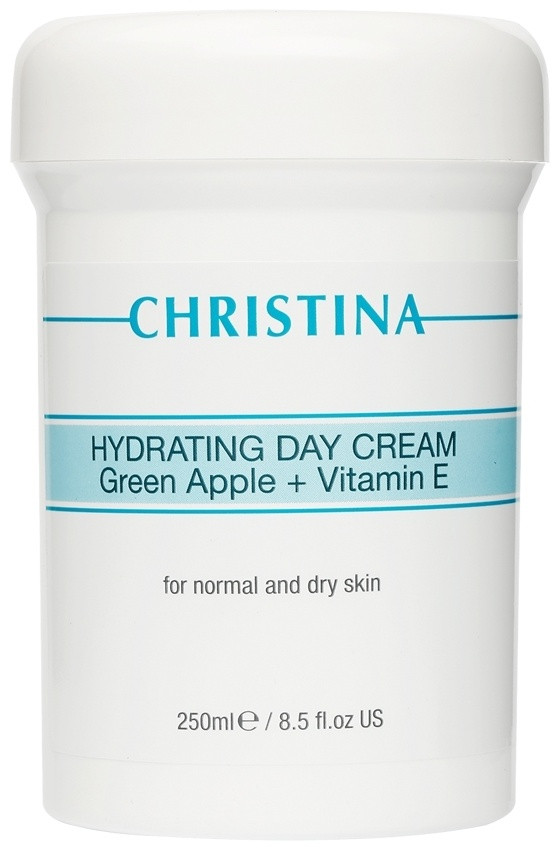 Christina Hydrating Day Cream Apple Увлажняющий Дневной крем с Зеленым Яблоком и витамином Е, 250 мл - фото 1 - id-p114468453