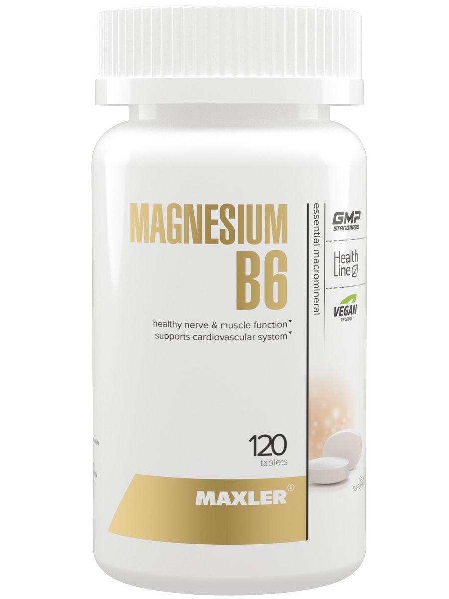Maxler Magnesium B6 Магний-B6, 120 таблеток - фото 1 - id-p114468460