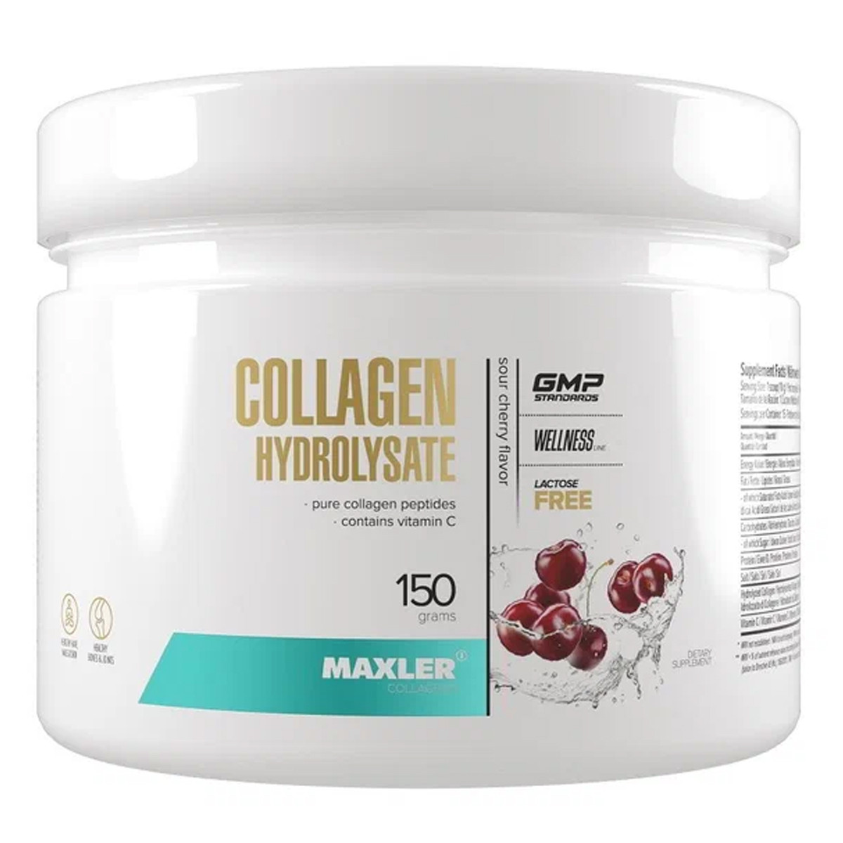 Maxler Collagen Hydrolysate Sour Cherry со вкусом "Вишня", 150 г - фото 1 - id-p114468490