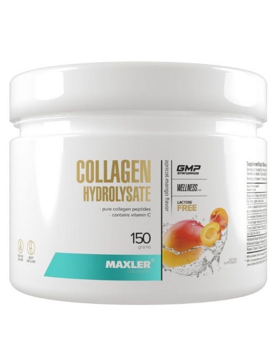 Maxler Collagen Hydrolysate Apricot-Mango со вкусом "Абрикос-Манго", 150 г - фото 1 - id-p114468492