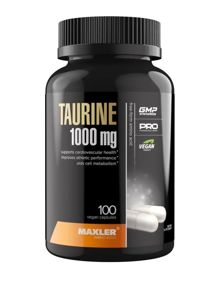 Maxler Taurine Таурин 1000 мг, 100 капсул - фото 1 - id-p114468499