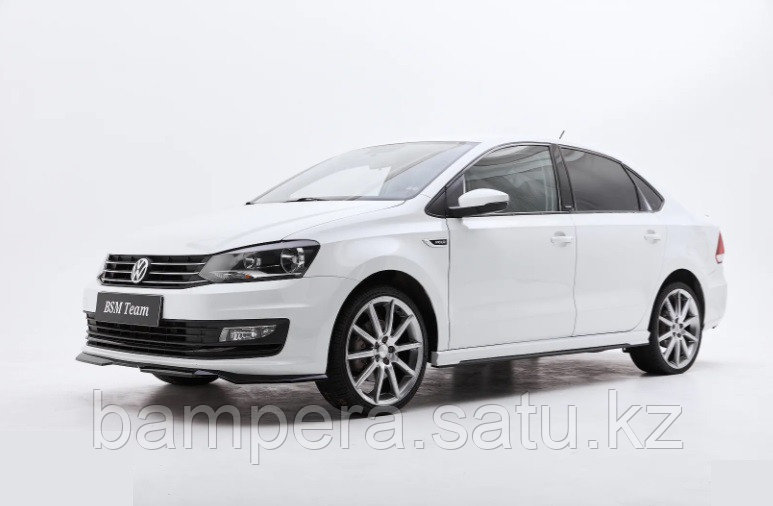 Накладки на пороги "BSM Team" для Volkswagen Polo Sedan (2010-2020) - фото 4 - id-p114470112