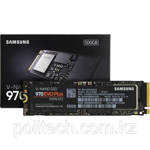 Твердотельный накопитель SSD Samsung 970 EVO PLUS, MZ-V7S500BW, 500 ГБ, M2, 
NVMe,чтение: 3500 МБ/с,запись: