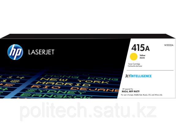 Оригинальный лазерный картридж HP W2032A LaserJet 415A, желтый, 2100 стр.
