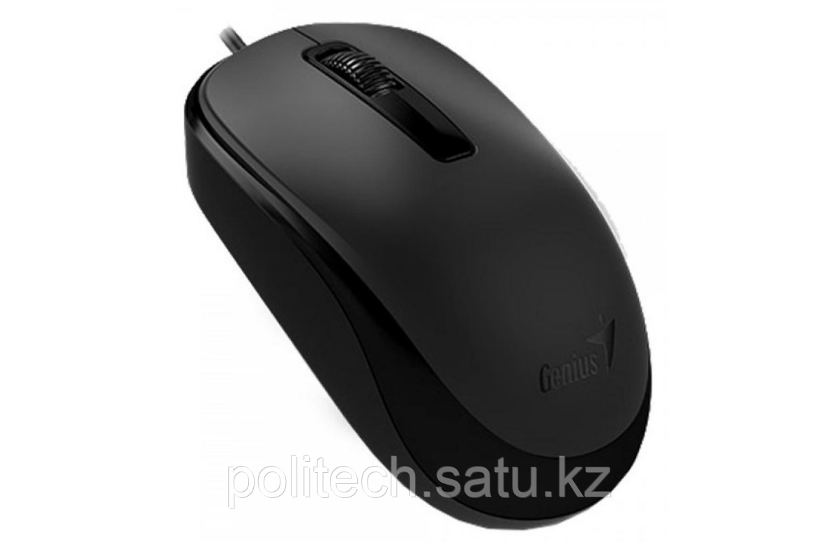 Оптическая мышка Genius DX-125, USB, Black, 1000 dpi, either hand 
31010106100