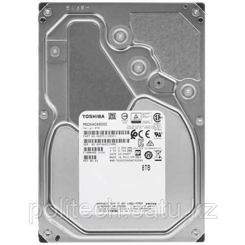 Жесткий диск Toshiba 8Tb, eHDD, 3.5", 7200rpm, 256MB, SATA III 6Gb/s, 
MG06ACA800E