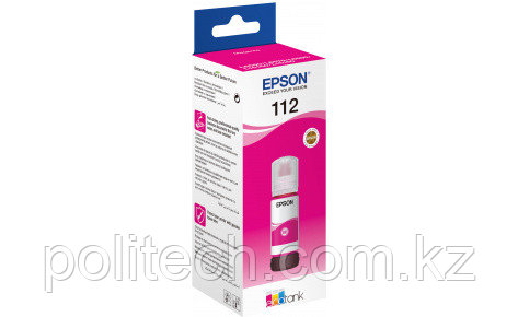 Контейнер с пурпурными чернилами Epson C13T06C34A, 112, совместимость 
L11160/L15150/L15160/L6550/L6570