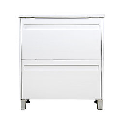 Напольная тумба под умывальник 75 Турин белого цвета с умывальником