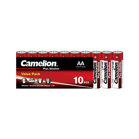 Батарейка CAMELION Plus Alkaline LR6-SP10-DA 10 шт. в плёнке 2-001740, фото 2