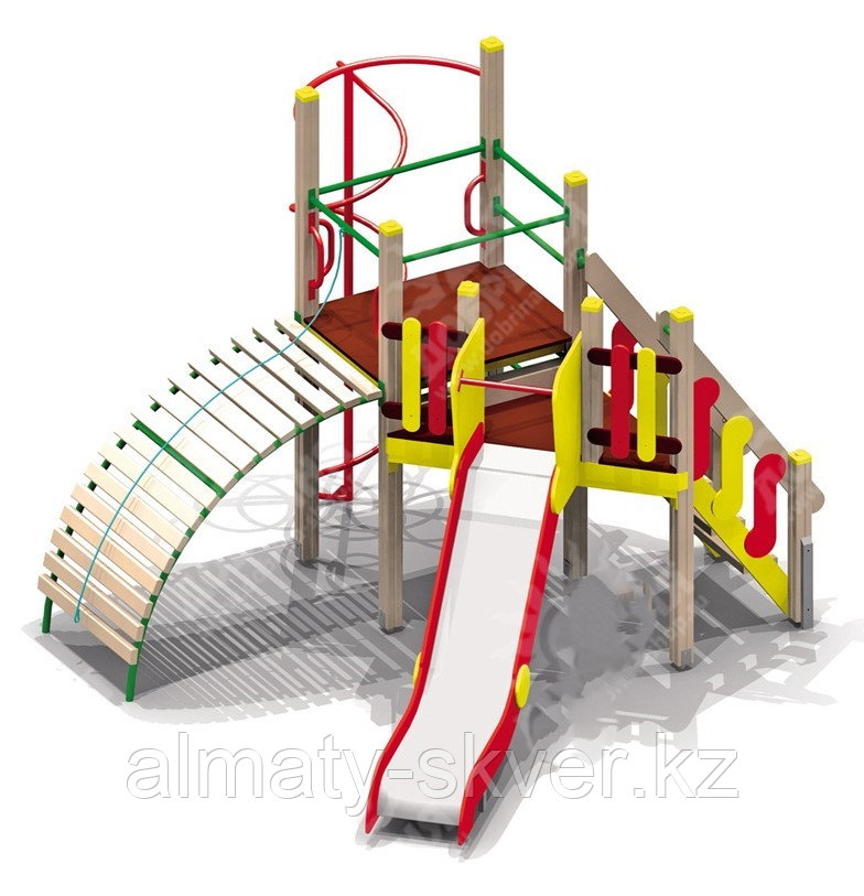 Детский игровой комплекс (3,270 м х 3,380 м х 2,200 м) - фото 2 - id-p109996232
