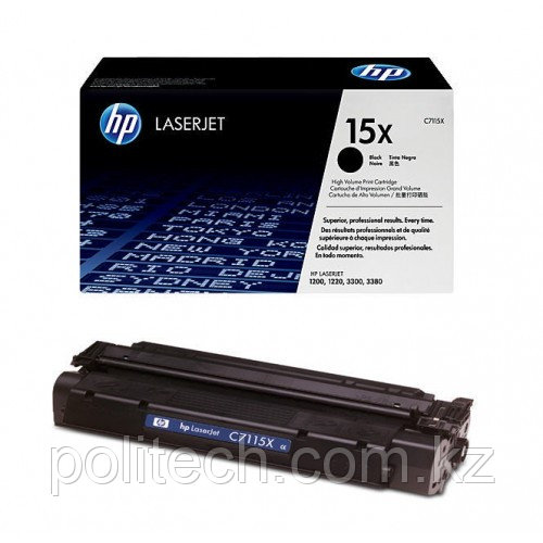 Картридж лазерный HP C7115X, Черный, На 3500 страниц (5% заполнение) для HP 
LaserJet 1000w/1200/n/1220/33xx