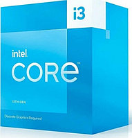 Процессор Core i3-13100F 3.4GHz, 4C/8T, 12Mb Intel Smart Cache, TDP60W, 
LGA1700, BX8071513100F