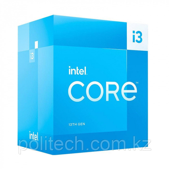 Процессор Core i3-13100 3.4GHz, 4C/8T, 12Mb Intel Smart Cache, TDP60W, 
LGA1700, BX8071513100