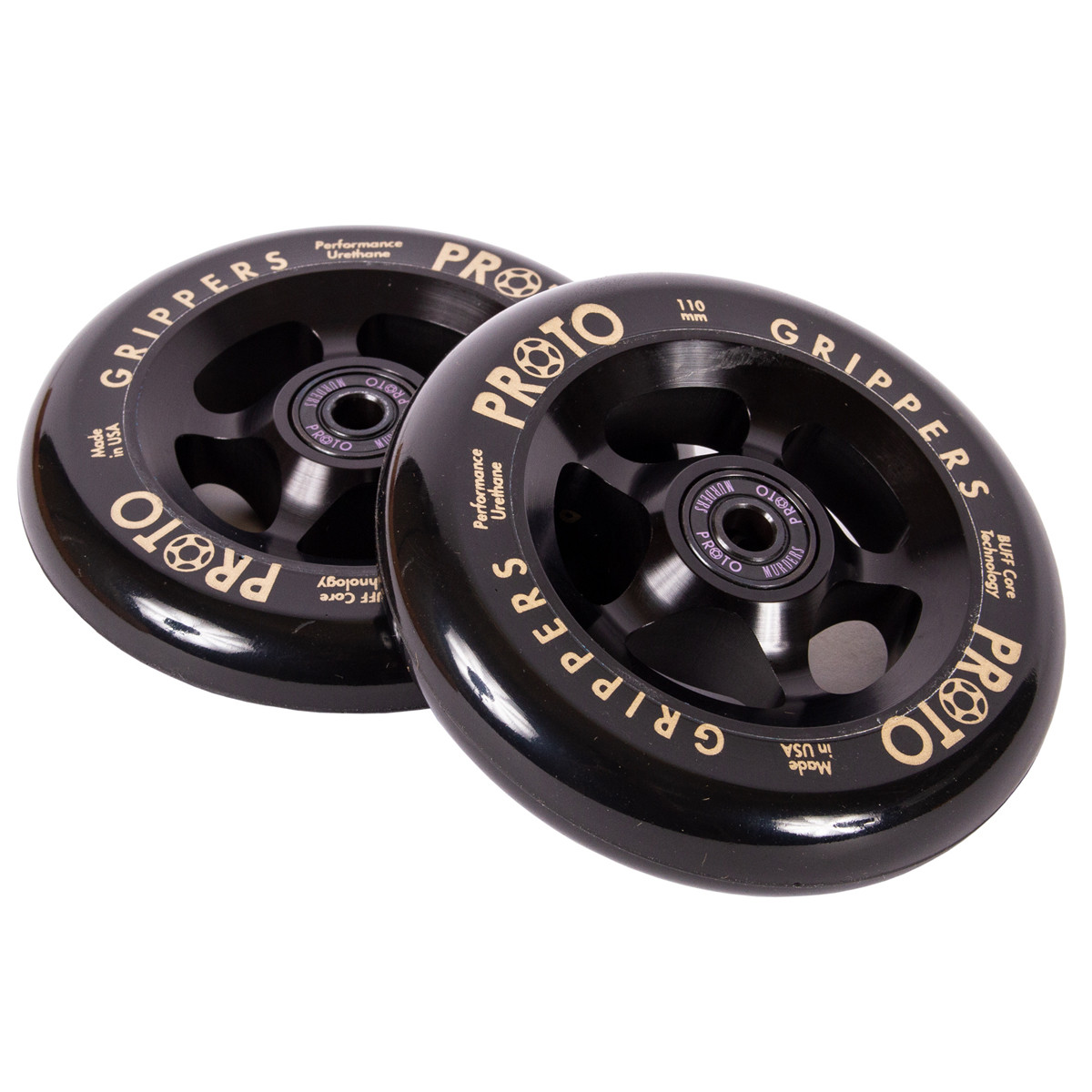 Комплект колёс Proto Gripper Pro Scooter Wheels Black On Raw - фото 1 - id-p114512279