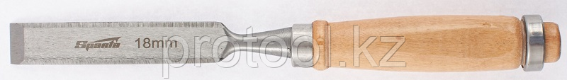 Долото-стамеска 18 мм, деревянная рукоятка// Sparta
