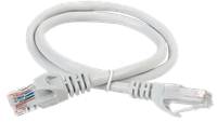 ITK Коммутационный шнур (патч-корд) кат.6 UTP 0,5м серый