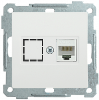 EKB16-01-K01 IEK Розетка компьютерная РК11-1-Б RJ45 Cat6 BOLERO белый IEK