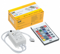 LSC1-RGB-072-IR-20-12-W IEK Контроллер с ПДУ ИК RGB 3 канала 12В 2А 72Вт IEK