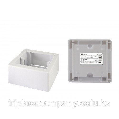 Коробка установочная ОП 88х88х44 мм, универсальная, подъемная, белая, IP20, инд. штрихкод TDM - фото 1 - id-p114544096