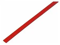 Трубка термоусадочная 5,0*2,5 мм 1 м, красная, REXANT