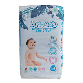 Супер тонкие детские подгузники Dubu Baby, M, 54, 6-11кг