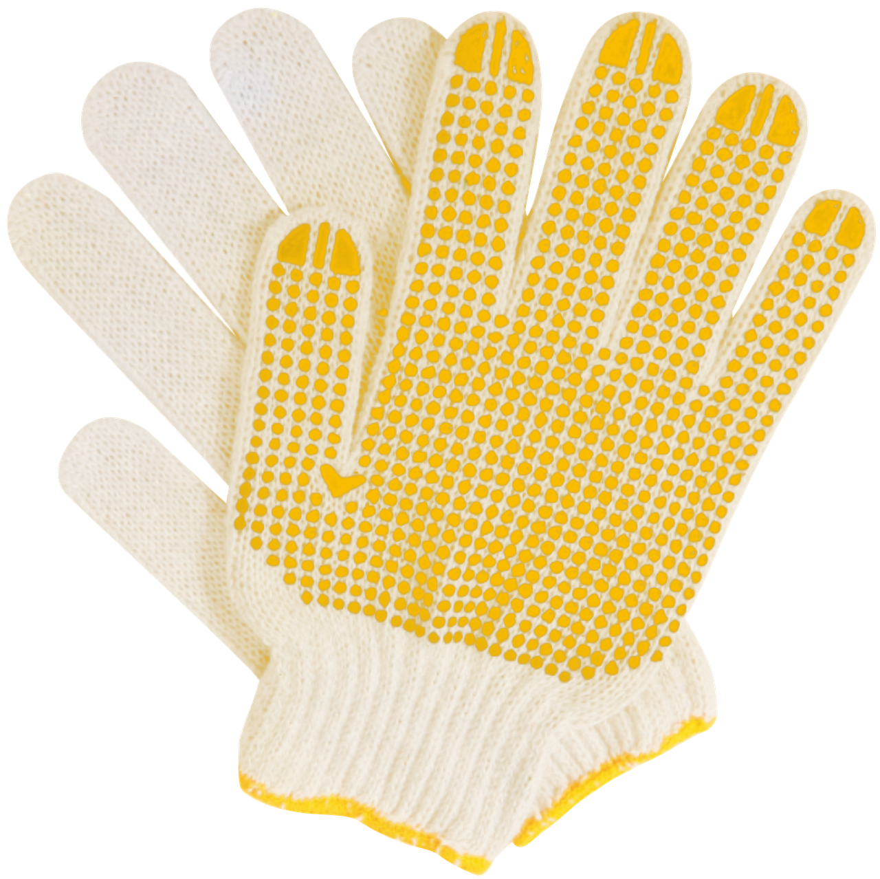 Перчатки хлопчатобумажные с ПВХ UYUSTOOLS GDP002, размер 10,5, 12 шт - фото 1 - id-p114556117