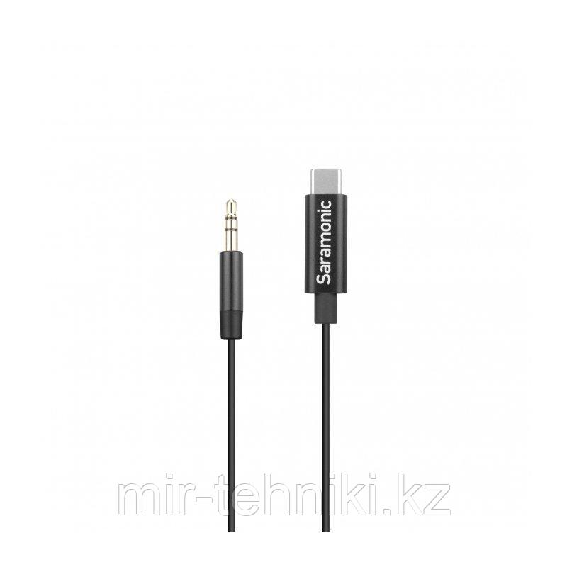 Кабель переходник Saramonic SR-C2001 с TRS на разъем USB-C 20см - фото 1 - id-p114556168