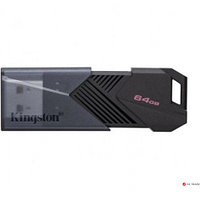 USB Flash Kingston 64 GB, Data Traveler Exodia Onyx USB 3.2, Type-A, Mate Black, DTXON/64GB