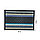 Грязезащитный придверный коврик 60х40 см в полоску черно-синий, фото 2