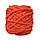 Велюровая пряжа для ручного вязания, толщиной 0,8 мм оранжевый, фото 5