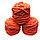 Велюровая пряжа для ручного вязания, толщиной 0,8 мм оранжевый, фото 3