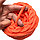 Велюровая пряжа для ручного вязания, толщиной 0,8 мм оранжевый, фото 7