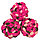 Помпонная фантазийная пряжа,  цветная розово-коричневый, фото 5