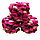 Помпонная фантазийная пряжа,  цветная розово-коричневый, фото 3