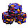 Помпонная фантазийная пряжа,  цветная фиолетовый-бордо, фото 2