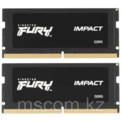 ОЗУ для ноутбука Kingston Fury Impact SO DIMM DDR5, 16GB DDR5 5600MT/s Non ECC SODIMM, CL40, KF556S40IB-16 - фото 1 - id-p114557318