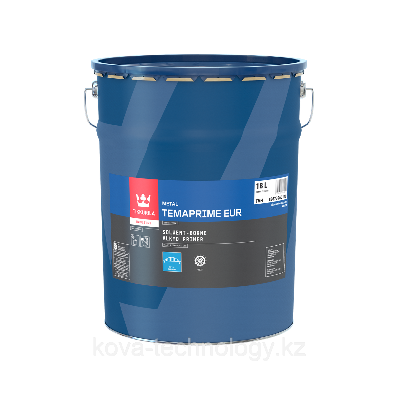 Грунт по металлу Темапрайм ЭУР красный купить в Алматы