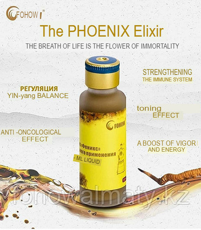 Phoenix  Elixir FOHOW with Chinese Cordyceps & Lingzhi, фото 2