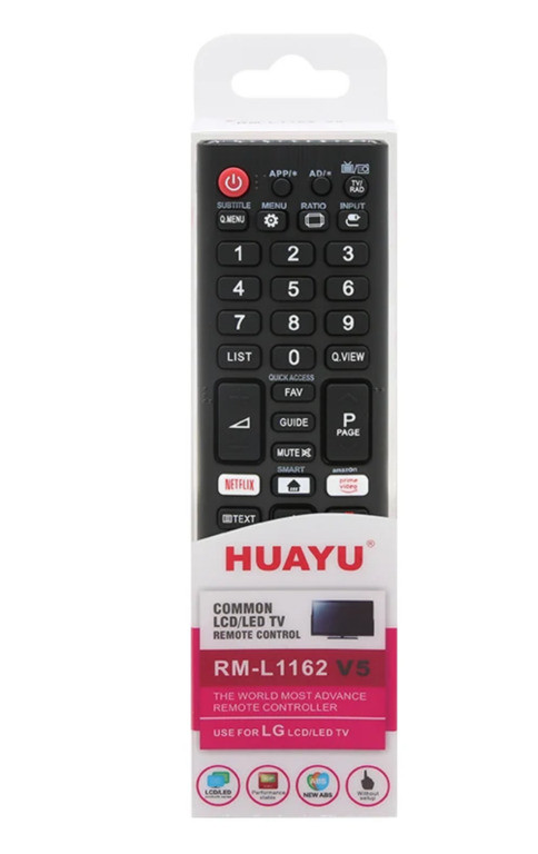 Универсальный пульт для телевизоров LG, Huayu RM-L1162 V5 - фото 2 - id-p114559821