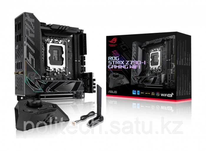 Сист. плата ASUS ROG STRIX Z790-I GAMING WIFI, Z790, 1700, 2xDDR5, 
PCI-Ex16, 2xM.2,2xSATA, 2xIntel®