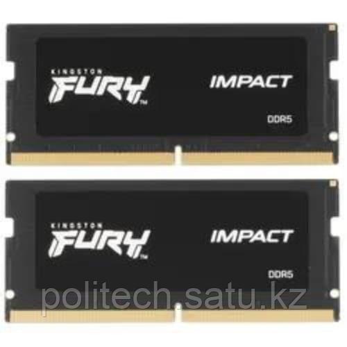 ОЗУ для ноутбука Kingston Fury Impact SO DIMM DDR5, 32GB (16GB x2) DDR5 
5600MT/s Non ECC SODIMM, CL40,