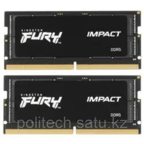 ОЗУ для ноутбука Kingston Fury Impact SO DIMM DDR5, 64GB (32GB x2) DDR5 
5600MT/s Non ECC SODIMM, CL40,