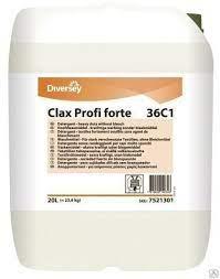 Diversey Clax Profi Forte 23,6 кг, 20 л - ақ және түсті заттарды жууға арналған сұйық жуғыш зат - фото 1 - id-p114560001