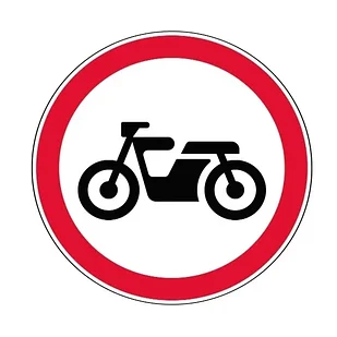 «Движение мотоциклов запрещено».