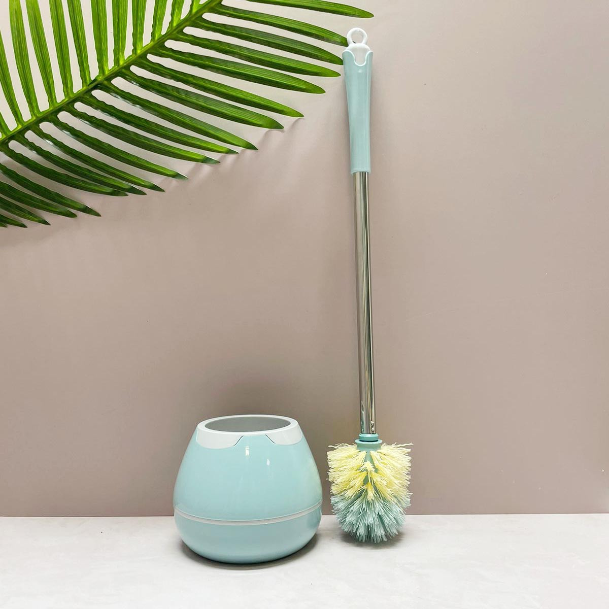 Ёршик для унитаза с металлической ручкой 55 см бирюзовый Арт 5376