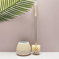 Ёршик для унитаза с металлической ручкой 55 см бежевый Арт 5376