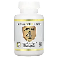 Средство для укрепления иммунитета, 60 вегетарианских капсул, Immune 4, California Gold Nutrition