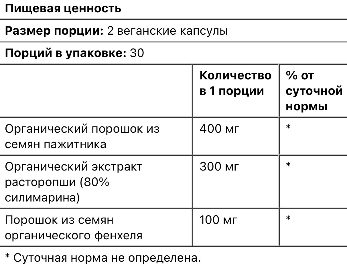 Pure co. органическая поддержка лактации, 60 веганских капсул - фото 4 - id-p114597434